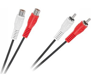 kaapeli 2 x rca-pistoke - 2 x rca-pistoke 5 m