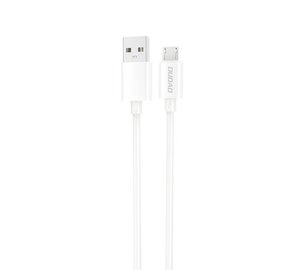 USB-A - micro USB latauskaapeli 2A, 1 m, valkoinen