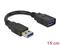 DeLOCK - USB Extension Cable - USB Type A to USB Type A - 15 cm – kuva 4