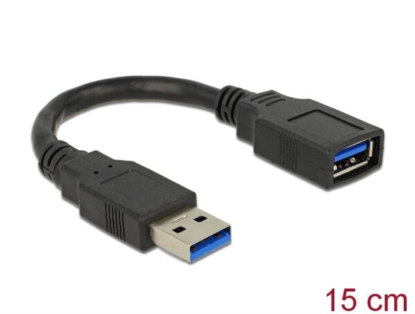 DeLOCK - USB Extension Cable - USB Type A to USB Type A - 15 cm