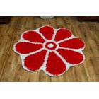 Matto SHAGGY GUSTO Kukka C300 punainen, ratas 120 cm