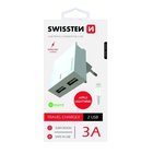 Swissten Premium Travel Charger USB 3? / 15W With Lightning (MD818) Cable 120 cm White