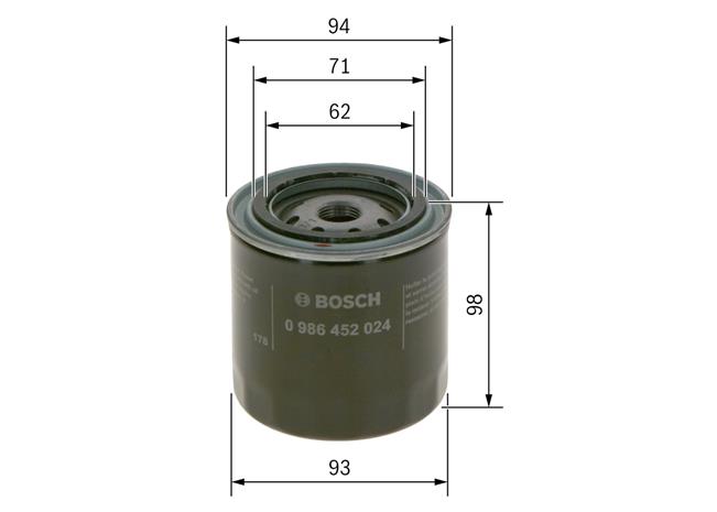 0 986 452 024 Öljynsuodatin – kuva 1/1