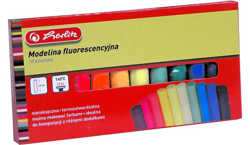 Fluoresoiva muovaussavi 10 värissä