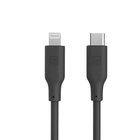 Evelatus SoftPower MFI Kaapeli USB-C to Lightning 1.2M 60W 3A Silikoni Musta