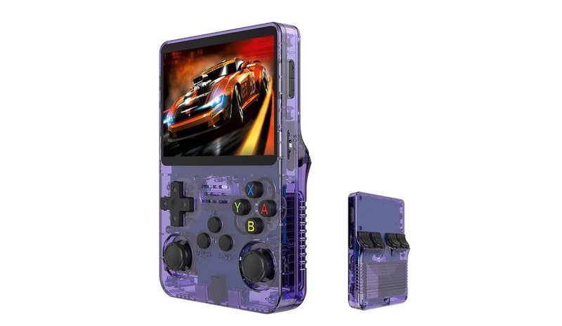 Pelikonsoli R36S Retro Handheld Video Game Console, 64GB 10000+ peliä