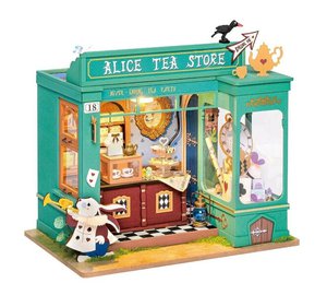 Minitalo 3D-rakentaja Alice's Tea Store