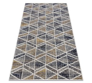 Moderni matto MUNDO D7461 3D ulkokäyttöön harmaa / beige
