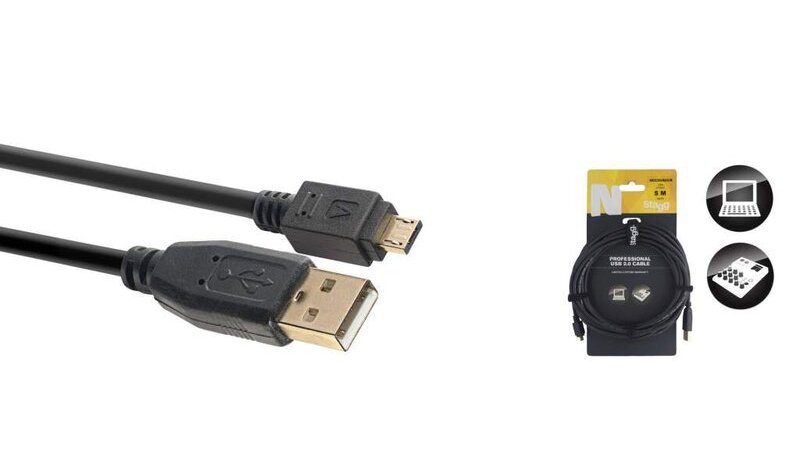 Datakaapeli Stagg USB-A/m - micro USB-A/m 5m