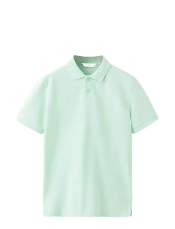 Mango Cotton Polo Shirt - Blue - 13-14