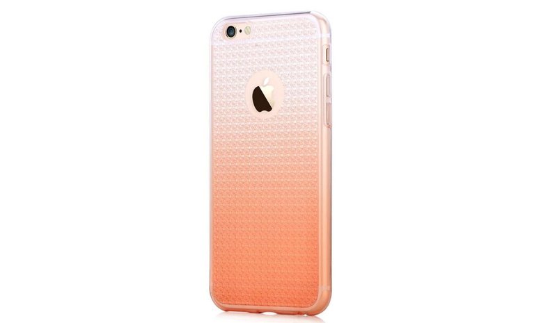DEVIA Apple iPhone 6/6s Plus Leo2 Diamond pehmeä suojakuori ruusukulta