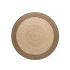 Hanse Home JUTTA greige juuttimatto 240 x 240 – luonnollinen pyöreä olohuoneen matto