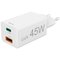 Hama 00201993 USB-laturi 45 W 1x USB-A, 1x USB-C® Power Delivery valkoinen sisäinen USB Power Delivery (USB-PD) – kuva 1