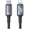 Usams Sj753 Usb-c-lightning-kaapeli, 1,2 m, 30 W, harmaa – kuva 1