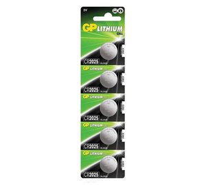 GP-Paristo CR2025 Lithium, 5 kpl