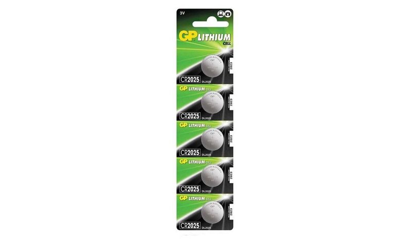 GP-Paristo CR2025 Lithium, 5 kpl