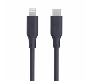 „Evelatus“ USB C - „Lightning“ silikoninen kaapeli 1,2 m (MFI10CL) 60 W / 20 V 3 A, sininen