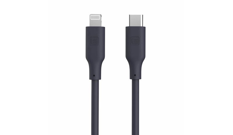 „Evelatus“ USB C - „Lightning“ silikoninen kaapeli 1,2 m (MFI10CL) 60 W / 20 V 3 A, sininen