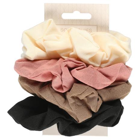 Hiusdonitsi scrunchie puuvilla, 4 kpl