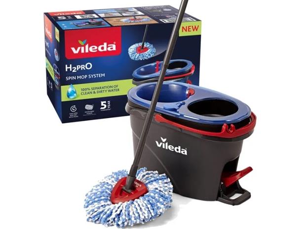 Vileda H2Pro Spin Mop Moppisetti, 2 vesisäiliötä
