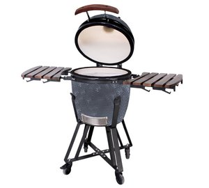 Grilli Kamado Euroliux E-21 BBQ, 130x73x122 cm, harmaa