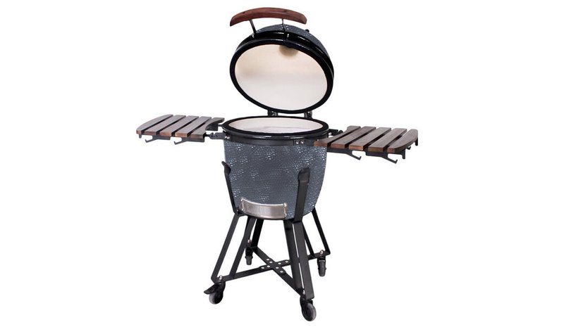 Grilli Kamado Euroliux E-21 BBQ, 130x73x122 cm, harmaa