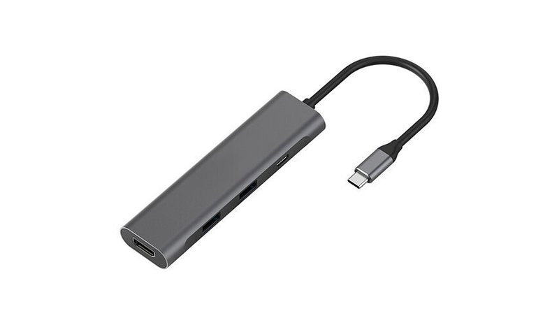 C-tyypin USB-sovitin - 2 x USB 3.0, C-tyypin PD, HDMI.