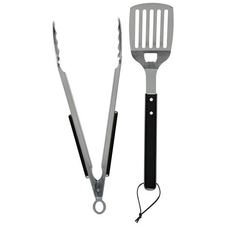Grillausvälineet 2 osaa, ruostumaton teräs
