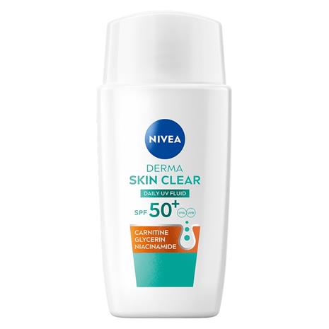 NIVEA Derma Skin Clear Daily UV Fluid SPF 50+ 40 ml – kuva 5/8