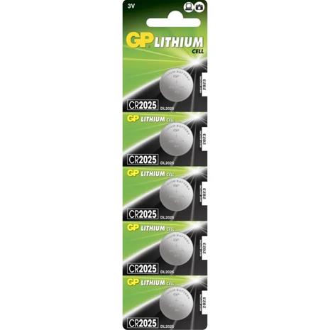 GP-Paristo CR2025 Lithium, 5 kpl