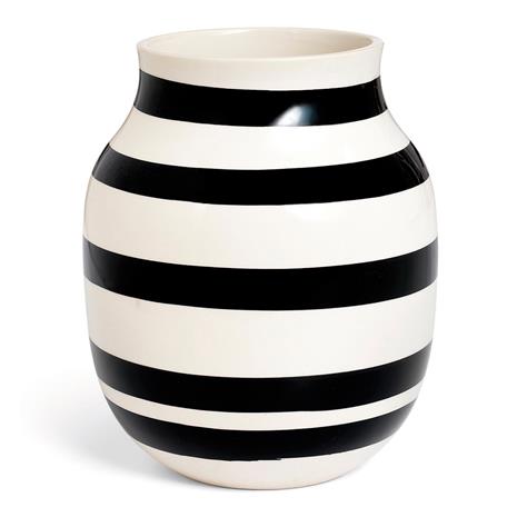 Kähler Omaggio Vase Medium, Musta