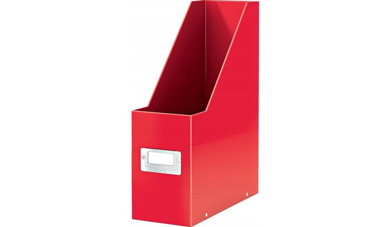Teline aikakauslehdille Leitz Click&store, punainen, 95 mm