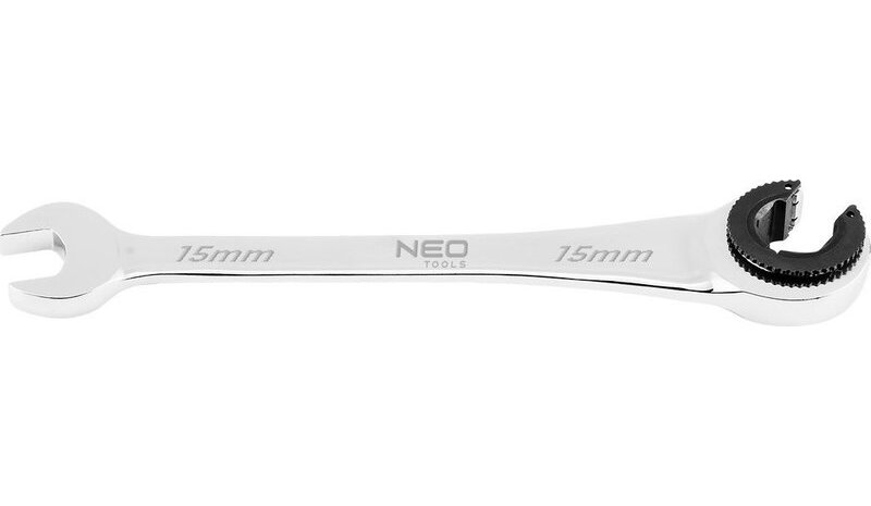 Kiintoavain ja räikkä 15 mm Neo Tools