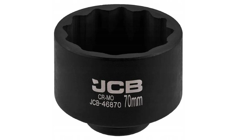Jcb 3/4 12-kulmainen iskuliitin 70 mm