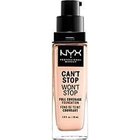 NYX Professional Makeup Can't Stop Won't Stop 24-Hour Foundation Nestemäinen meikkivoide 30 ml Nr. 1.3 - Light Porcelain