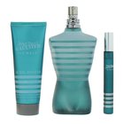 Setti Jean Paul Gaultier: Le Male, Eau De Toilette, miehille, 125 ml + Le Male, Eau De Toilette, miehille, 10 ml + Le Male, puhdistava suihkugeeli, kaikille ihotyypeille, 75 ml