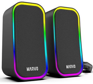 Marvo Havoc kaiuttimet, 2.0, 6W, musta, RGB-valaistus