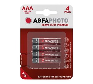 AgfaPhoto Heavy Duty Elements, AAA, R3, 4 kpl