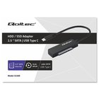 Sovitin sata asemaan ssd hdd 2.5 usb-c super nopeus 5gb/s 2tb 19cm Qoltec