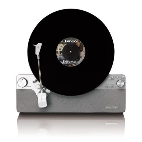 Lenco Fully Automatic Vertical Turntable with BT Speakers Silver