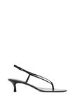 Mango Heeled Leather Sandals With Straps - Black - 41