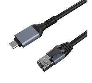 Internet-kaapeli CAT6 UTP, USB Type-C - RJ45, 5m