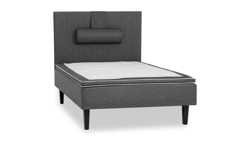 Runkopatjasänky Ystad Basic 120x200 Polyeetteri - Harmaa – kuva 1/2