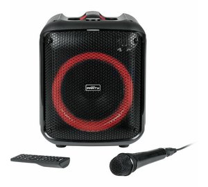 BIGBEN PARTYBTHPMAX - Langaton valokaiutin - Bluetooth 5.3 - 200W - USB, SD, Aux-In - Langallinen mikrofoni (ihanteellinen karaoke)