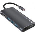 Telakointiasema - porttitoistin - Natec-tuki - NMP-2162 - Flower 2 V2 USB-C -asema/replikaattori ()