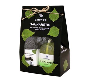Emendo Saunahetki: euka+savusauna 2x10ml +mv pk + Eukalyptusnarusaippua 180g