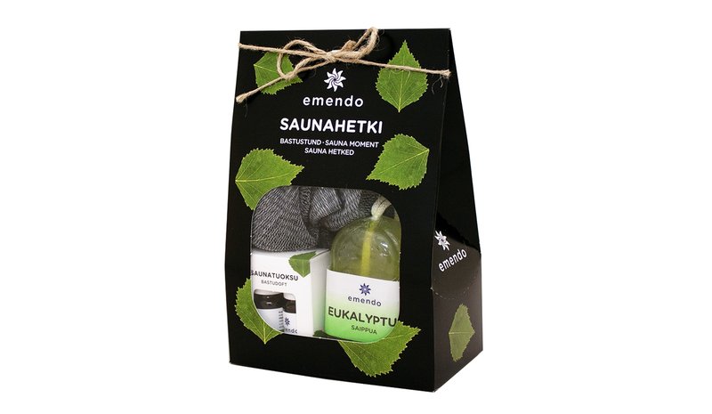 Emendo Saunahetki: euka+savusauna 2x10ml +mv pk + Eukalyptusnarusaippua 180g