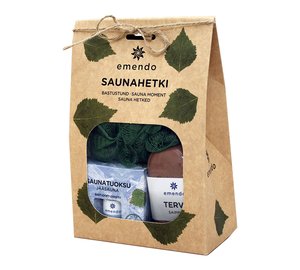 Emendo Saunahetki natural: Jääsauna 10ml +vihreä pk. + tervanarusaippua 180g