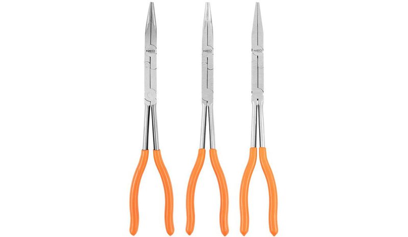 Neo Tools 3 kpl. pitkät pihdit kaksoisliitännällä, 33 cm – kuva 1/1