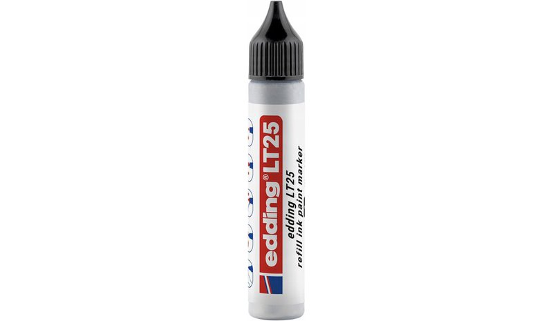 Edding E-lt 25 musteen täyttö, hopea, 25 ml